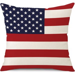 America Stars and Stripes Throw Pillow Covers