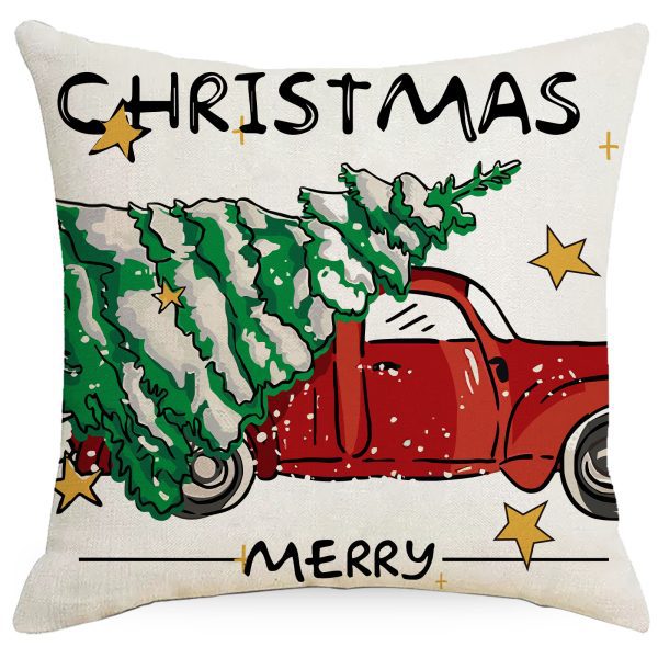 Christmas Throw Pillows Covers Hello Winter Cushion Case