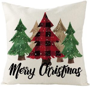 Christmas Pillow Covers Throw Cushion Case