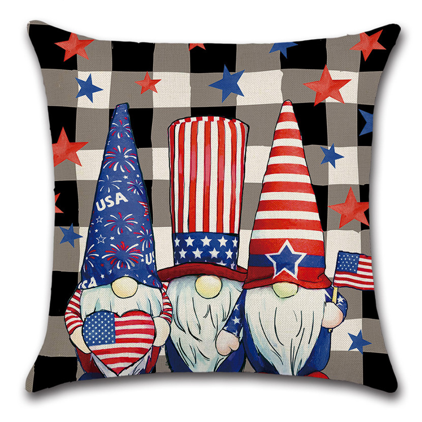 Throw Pillow Covers Plaid Gnome Throw Pillow Case