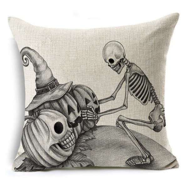 Halloween Skull Pillow Covers