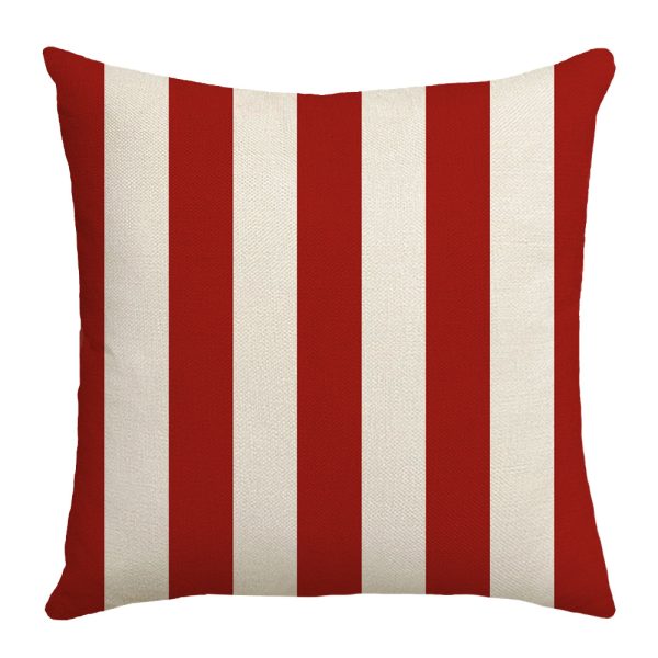 Throw Pillow Covers Red Strip Throw Pillow Case