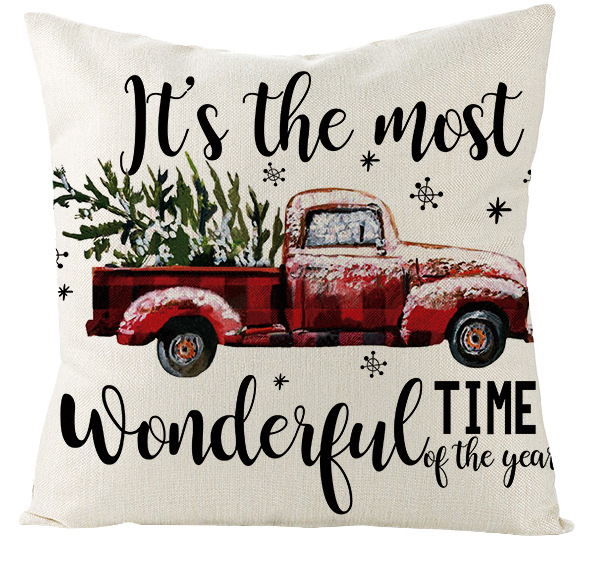 Christmas Pillow Covers Throw Cushion Case