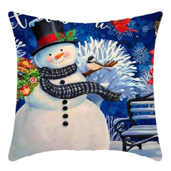 Blue Christmas Pillow Covers