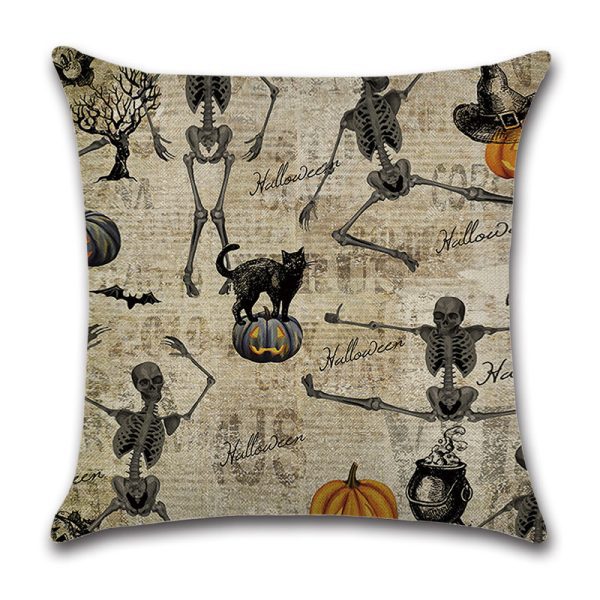 Pumpkin Goth Throw Pillow Covers