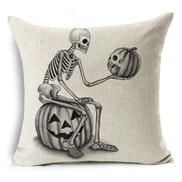 Halloween Skull Pillow Covers