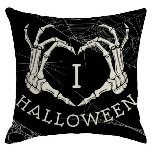 Halloween Smile Face Throw Pillow Covers