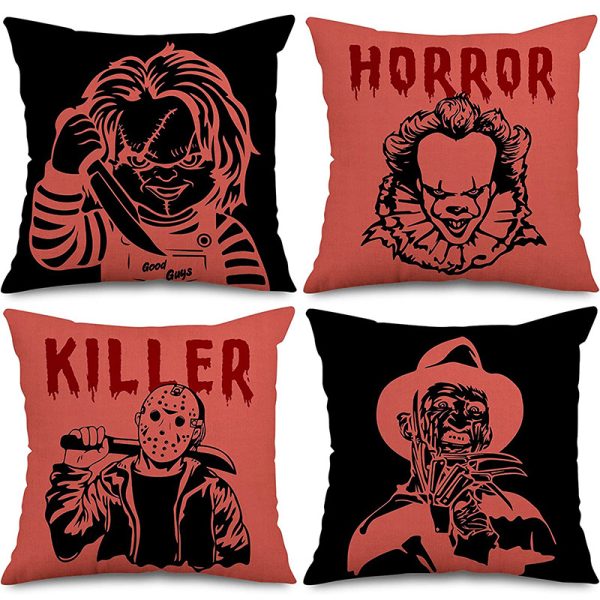 Ghost Pumpkin Halloween Pillow Covers