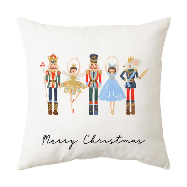 Merry Christmas Nutcracker Throw Pillow Covers