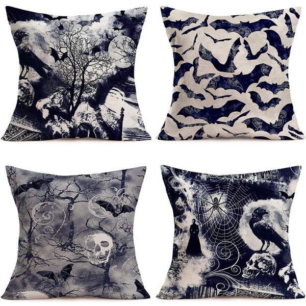 Ghost Pumpkin Halloween Pillow Covers