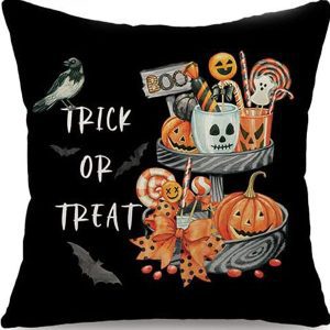 Ghost Pumpkin Halloween Pillow Covers