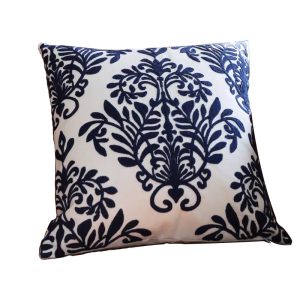 Traditional Chinese Home Decor - Qinghua Porcelain Embroidered Cushion Covers for Sofa Backrests and Lumbar Support