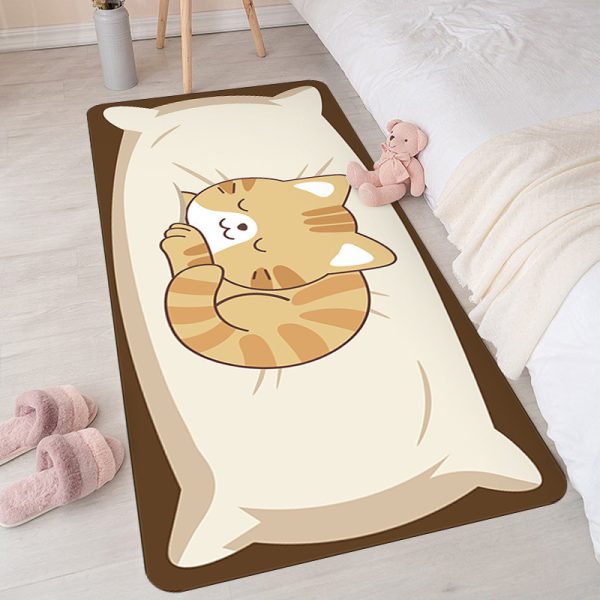 Cartoon non-slip soft and cute animals kids rug