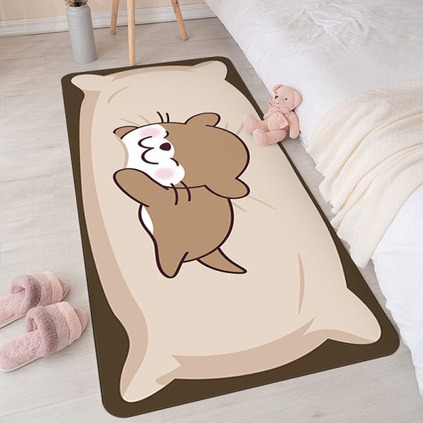 Cartoon non-slip soft and cute animals kids rug