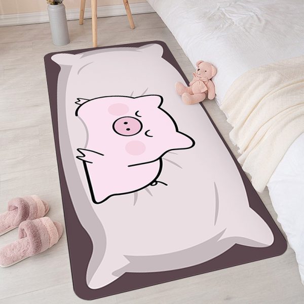 Cartoon non-slip soft and cute animals kids rug