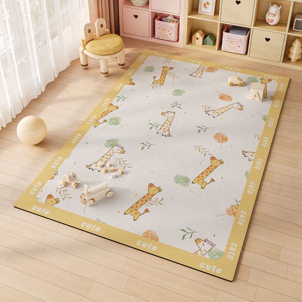 Cartoon digital non-slip crawling mat waterproof and oil-proof soundproof kids rug