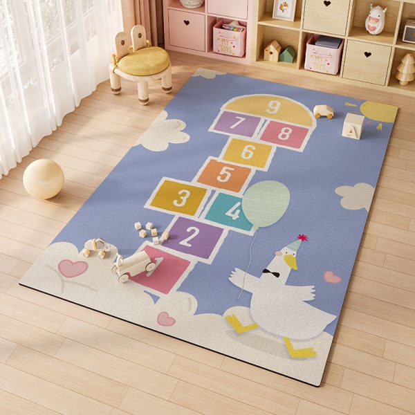 Cartoon digital non-slip crawling mat waterproof and oil-proof soundproof kids rug