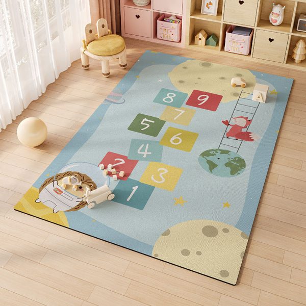 Cartoon digital non-slip crawling mat waterproof and oil-proof soundproof kids rug