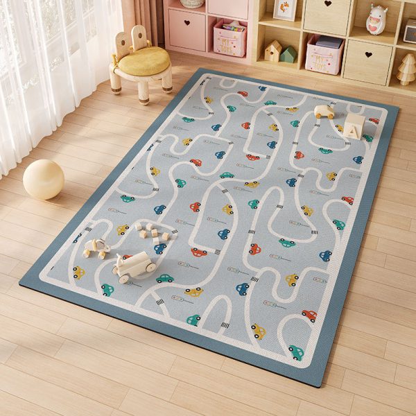 Cartoon digital non-slip crawling mat waterproof and oil-proof soundproof kids rug