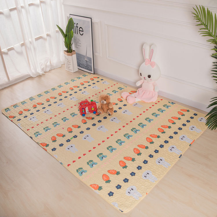 Cartoon Rabbit Pure Cotton Skin-Friendly Kids Carpet