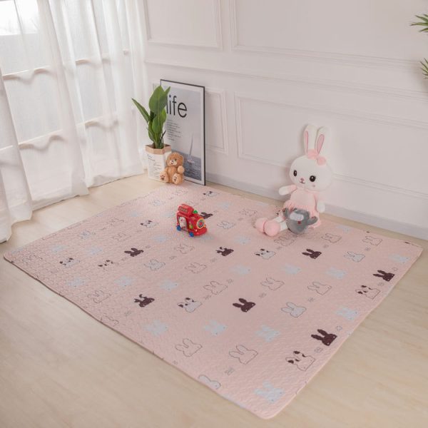 Cartoon Rabbit Pure Cotton Skin-Friendly Kids Carpet