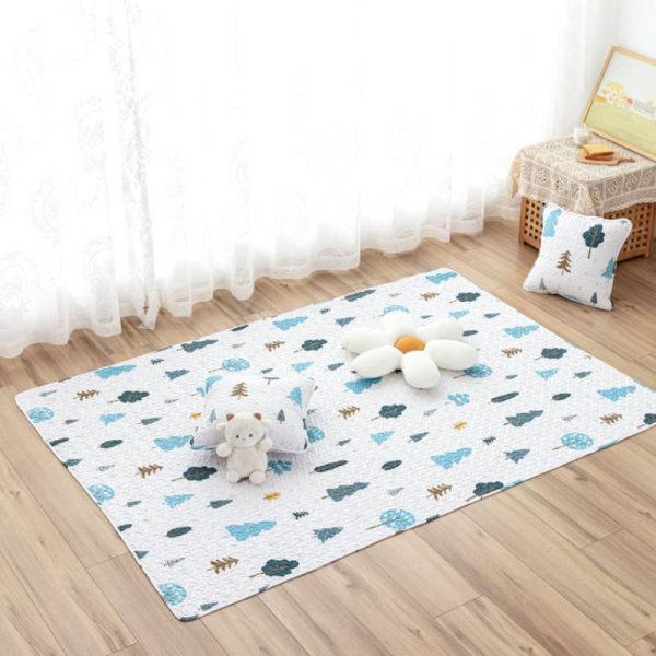 Cartoon trees pure cotton soft wear-resistant kids rug