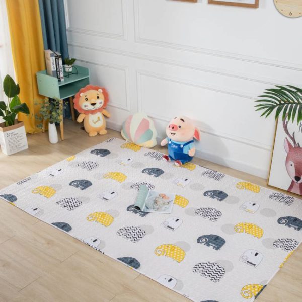 Cartoon trees pure cotton soft wear-resistant kids rug