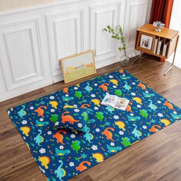 Cartoon Dinosaur Pure Cotton Dirt-resistant Children's Crawling Carpet