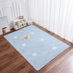 Little bear ice silk summer children's nap rug