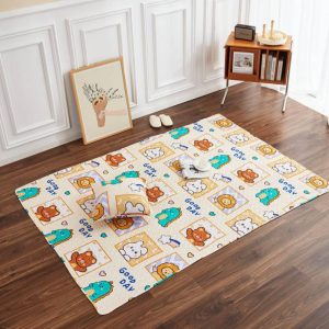 Cartoon Dinosaur Foldable Machine Washable Children's Crawling Rug