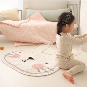 Imitation Cashmere Rabbit Soft Skin-Friendly Children's Crawling Rug