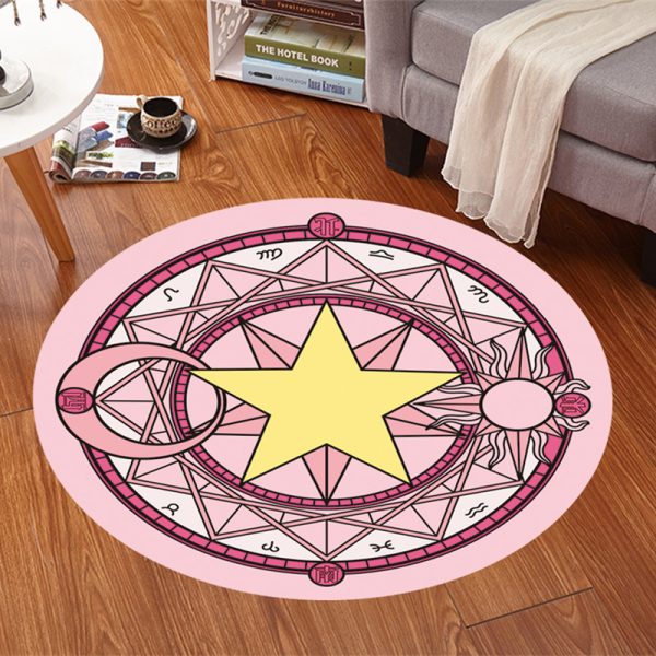 Cartoon Cute Anime Mocha Girl Sakura Magic Array Children's Carpet