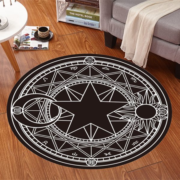 Cartoon Cute Anime Mocha Girl Sakura Magic Array Children's Carpet