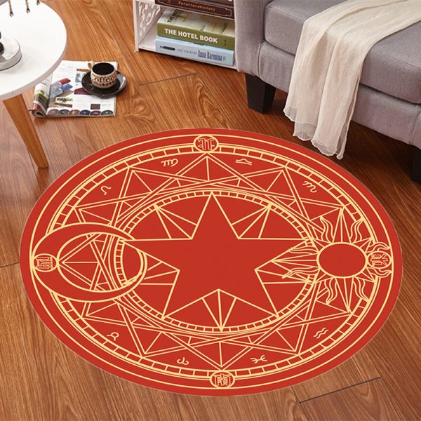 Cartoon Cute Anime Mocha Girl Sakura Magic Array Children's Carpet