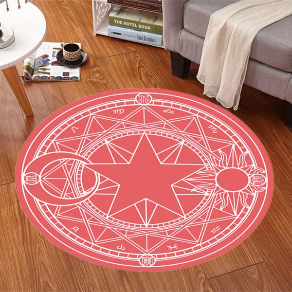 Cartoon Cute Anime Mocha Girl Sakura Magic Array Children's Carpet