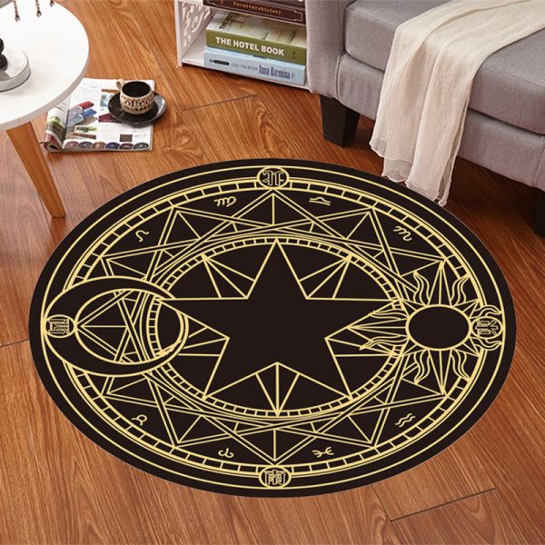 Cartoon Cute Anime Mocha Girl Sakura Magic Array Children's Carpet