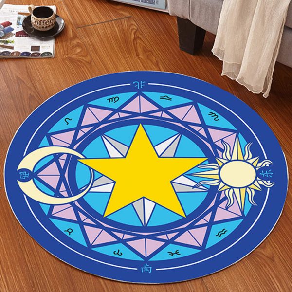 Cartoon Cute Anime Mocha Girl Sakura Magic Array Children's Carpet