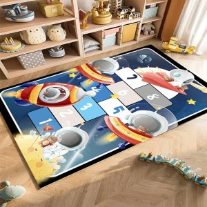 Children's digital hopscotch game rug