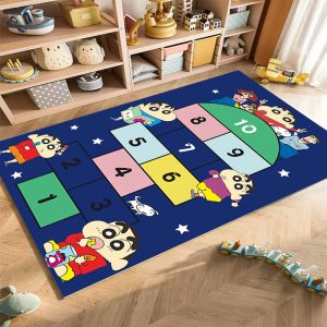 Children's digital hopscotch game rug