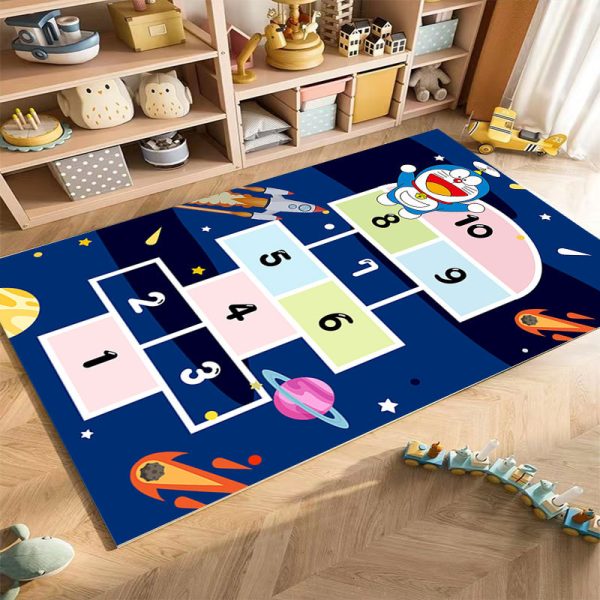 Children's digital hopscotch game rug