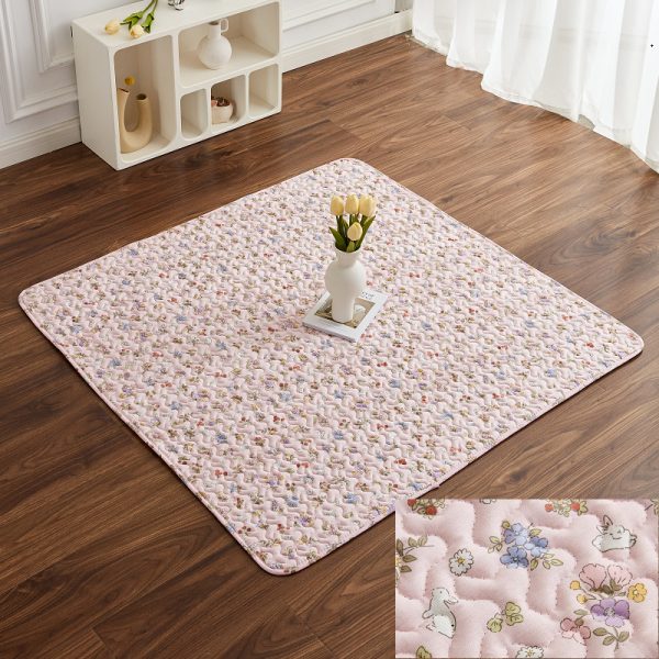 Floral Rabbit Silicone Bottom Non-slip Children's Crawling Mat