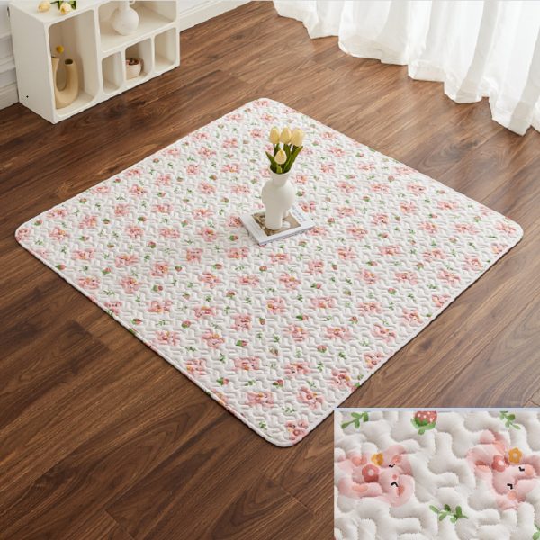 Floral Rabbit Silicone Bottom Non-slip Children's Crawling Mat