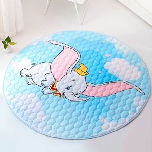 Round cartoon animal print cotton children's crawling mat