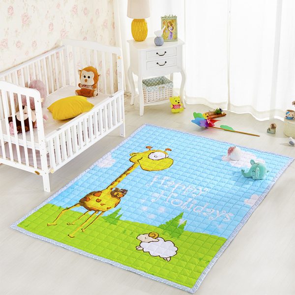 Animated Animal Thick Cotton Foldable Kids Rug