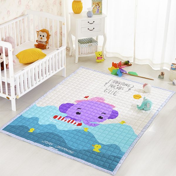 Animated Animal Thick Cotton Foldable Kids Rug