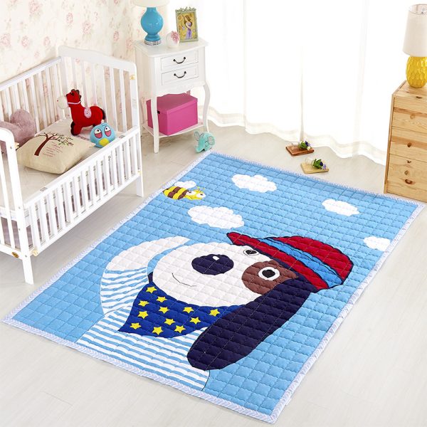 Animated Animal Thick Cotton Foldable Kids Rug