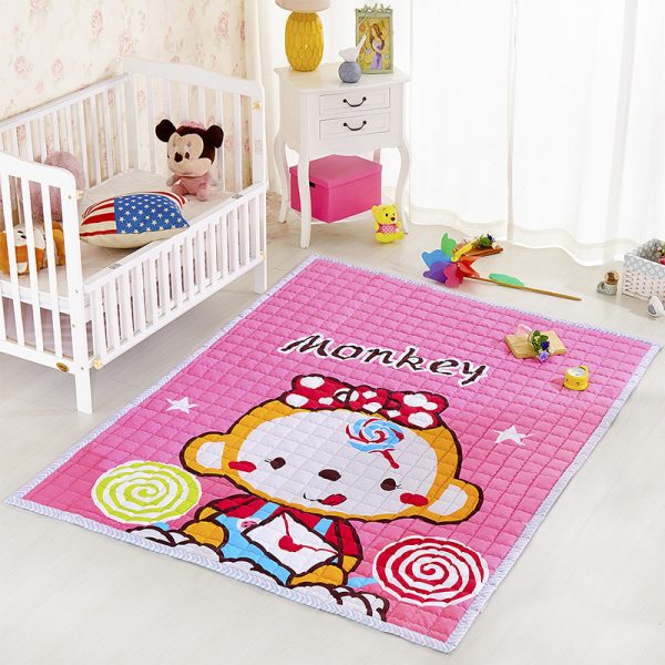 Animated Animal Thick Cotton Foldable Kids Rug