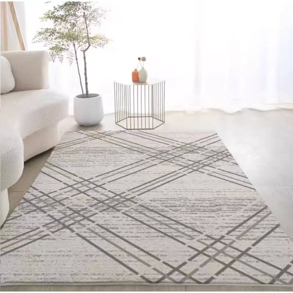 Artistic Abstract Living Room rug Machine Washable Non-Slip Soft Smudge-Proof Non-Shedding