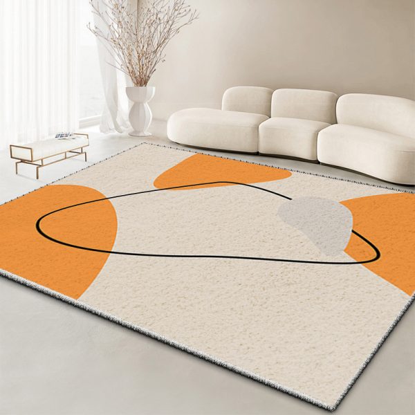 Wabi-sabi style imitation cashmere skin-friendly comfortable living room carpet