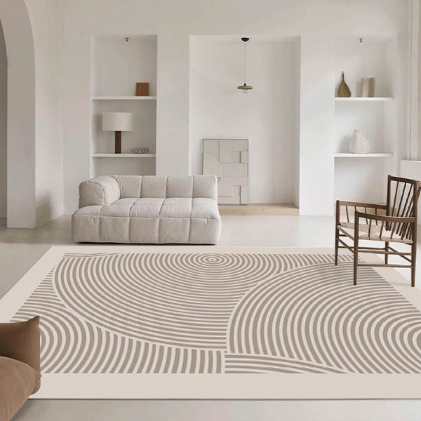 Japanese style minimalist line light luxury living room carpet